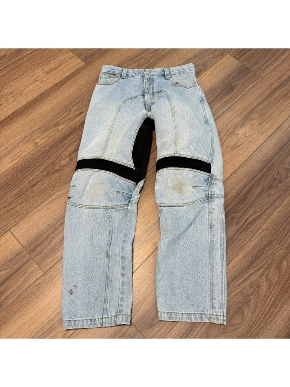 Icon Recon Jeans Mens 34 Light Wash Moto Pant